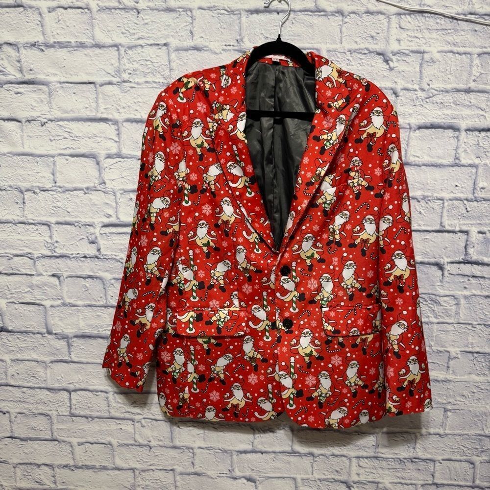 You Look Ugly Today Christmas Blazer Size M Red Holiday Jacket Funny R Rated